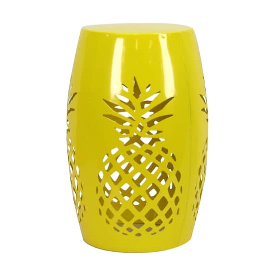 18&#x22; Yellow Pineapple Garden Stool by Ashland&#xAE;